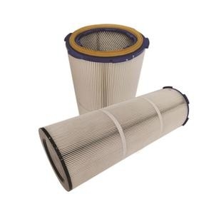 مطوي 335mm خراطيش مرشح الغبار جامع صناعة البوليستر خرطوشة فلتر الهواء